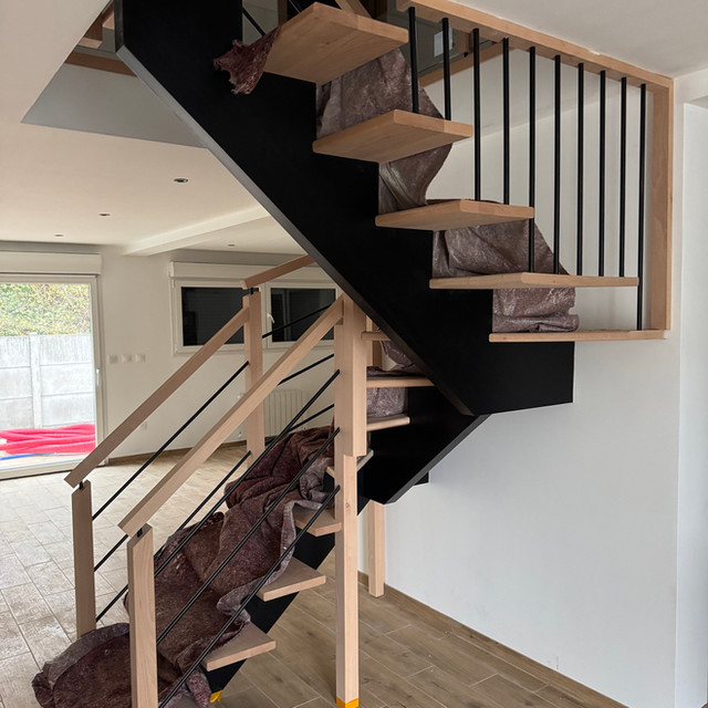 Escalier limon central